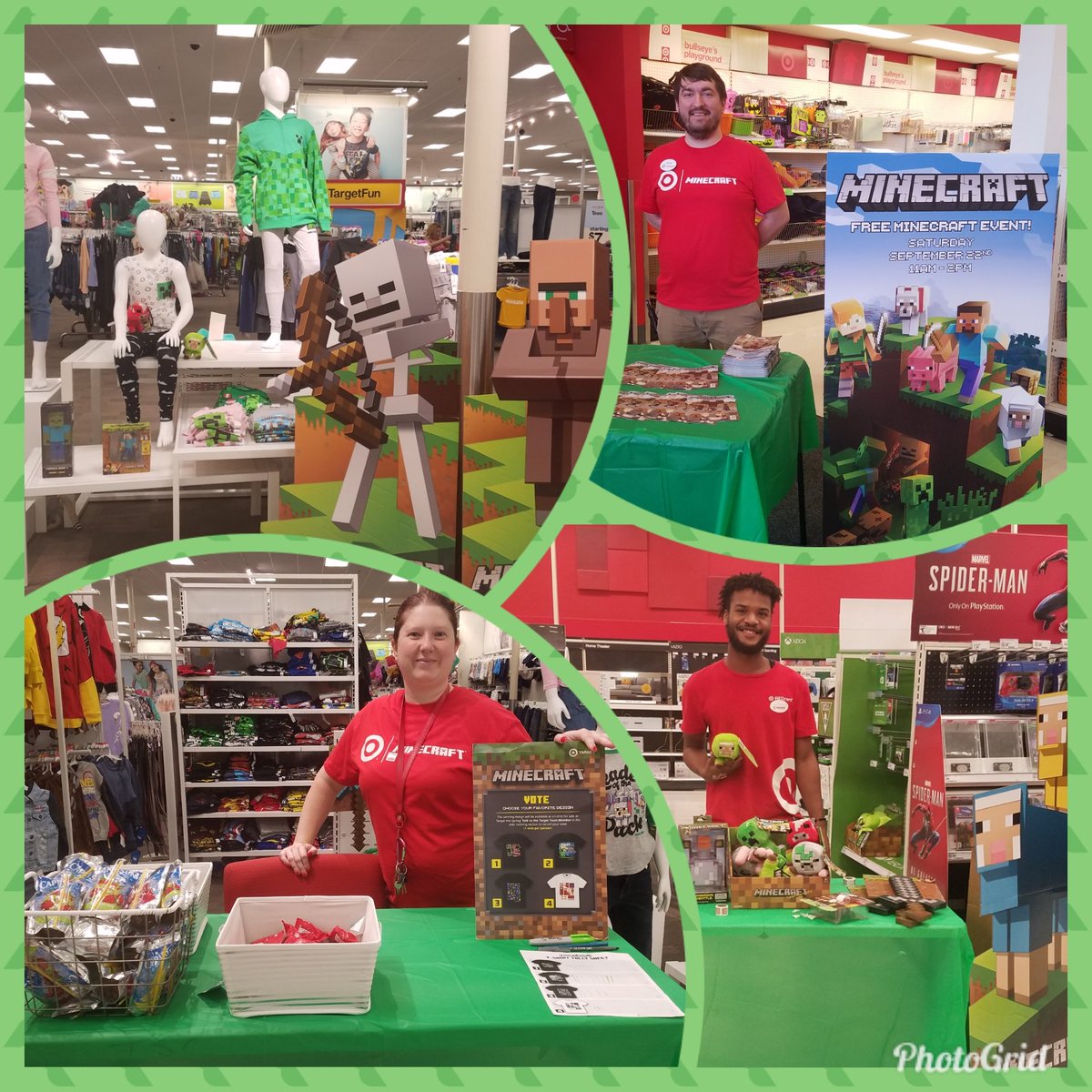 IAmNatalieWood's tweet photo. Building a great event with Minecraft today at #T1467 ! #MinecraftTarget https://t.co/6cQZa5wxFv