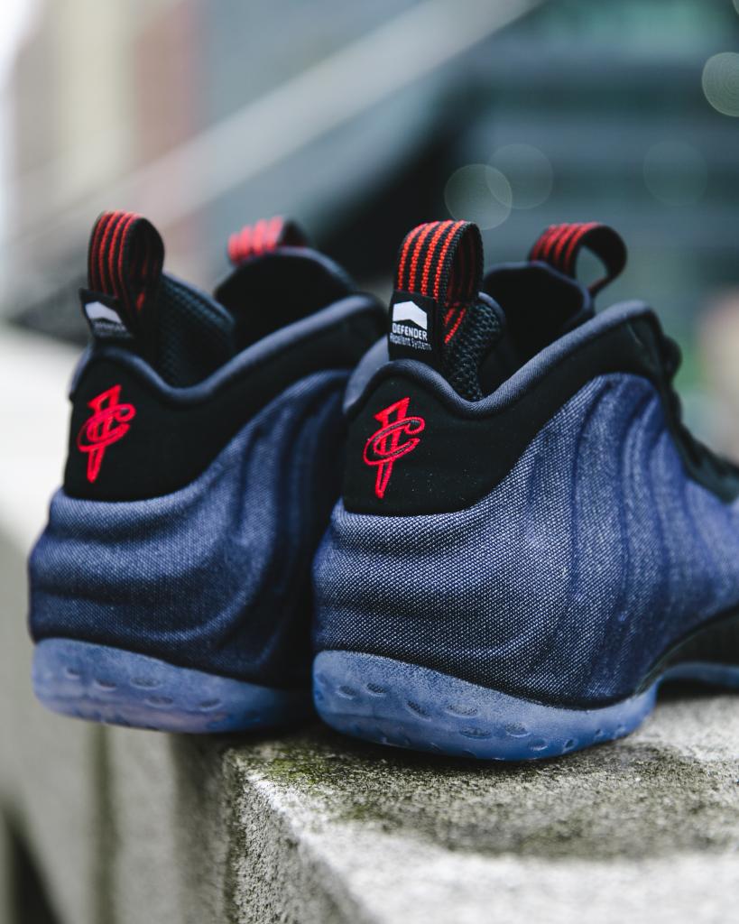 nike air foamposite one denim