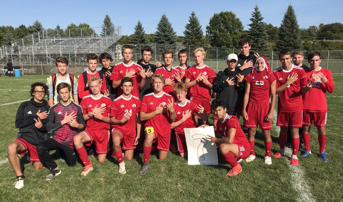 MWHS Boys Soccer (@mwhs_boyssoccer) on Twitter photo Final ⚽️ score: <a href="/MoundWestonkaHS/">Mound Westonka High School</a> 4 New Ulm 0. Goals by Cpt <a href="/andrewabegglen/">Andrew Abegglen</a> , <a href="/michaeldoshan/">michael doshan</a> , Peter Timberg, and Cpt Aidan Maloney. #CleanSheet for goalie Mark Carlson-Pederson. #7wins <a href="/GoWhiteHawks/">Westonka White Hawks</a> #MWHSPride Final ⚽️ score: <a href="/MoundWestonkaHS/">Mound Westonka High School</a> 4 New Ulm 0. Goals by Cpt <a href="/andrewabegglen/">Andrew Abegglen</a> , <a href="/michaeldoshan/">michael doshan</a> , Peter Timberg, and Cpt Aidan Maloney. #CleanSheet for goalie Mark Carlson-Pederson. #7wins <a href="/GoWhiteHawks/">Westonka White Hawks</a> #MWHSPride