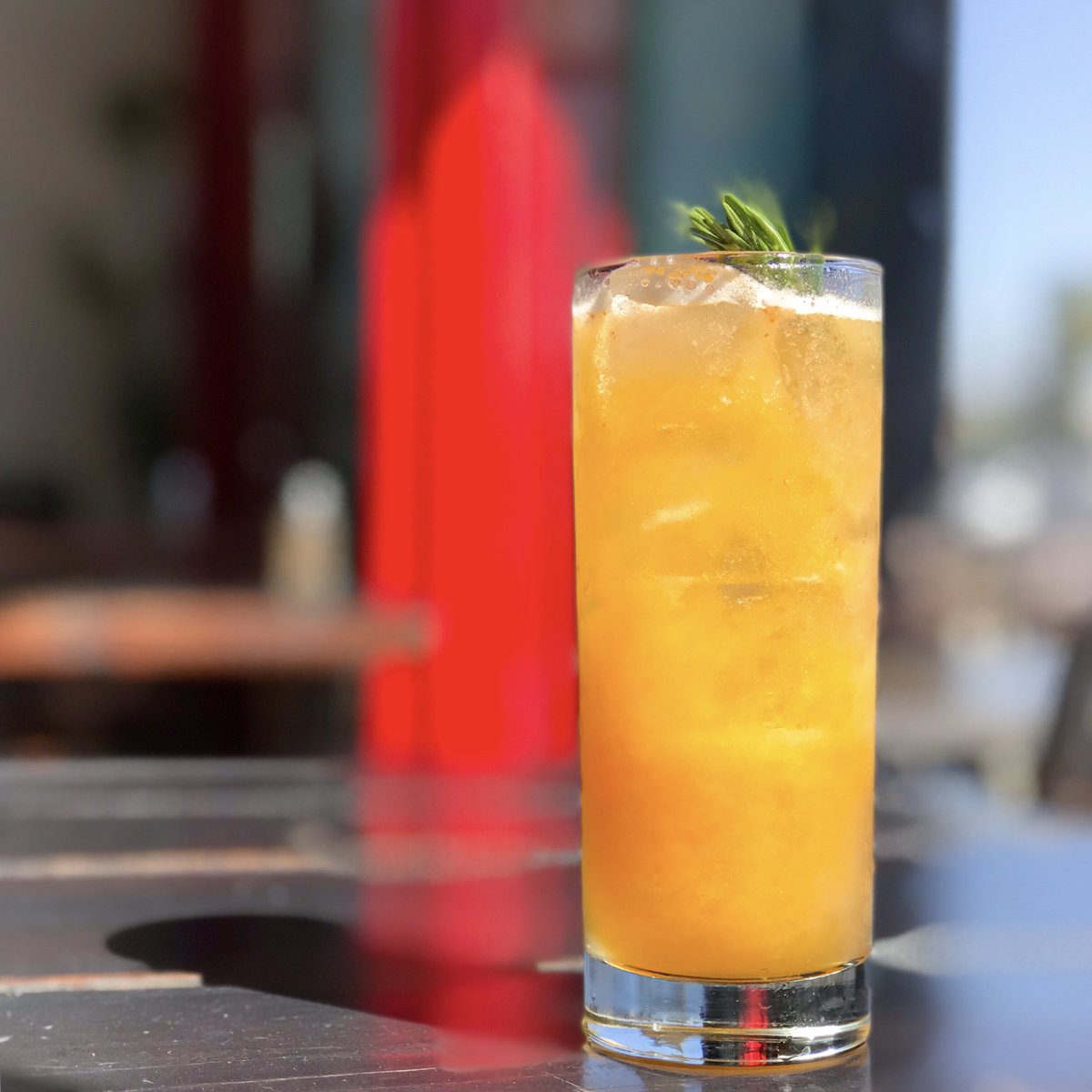 To accompany the beautiful weather we’re having this weekend, we’ve created the La Rumba - rum carribe, papaya, pineapple juice, lemon juice, and chile powder.