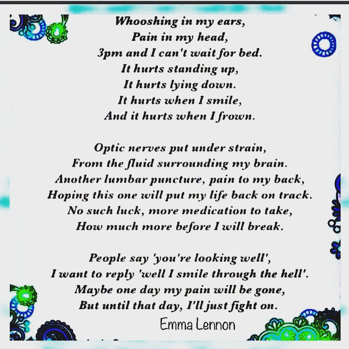tennygirl79's tweet photo. September is #IHAwarenessMonth
#IntracranialHypertension #IH #pseudotumorcerebri #PTC #IHLife #1in100000 https://t.co/YeVdtCyV20