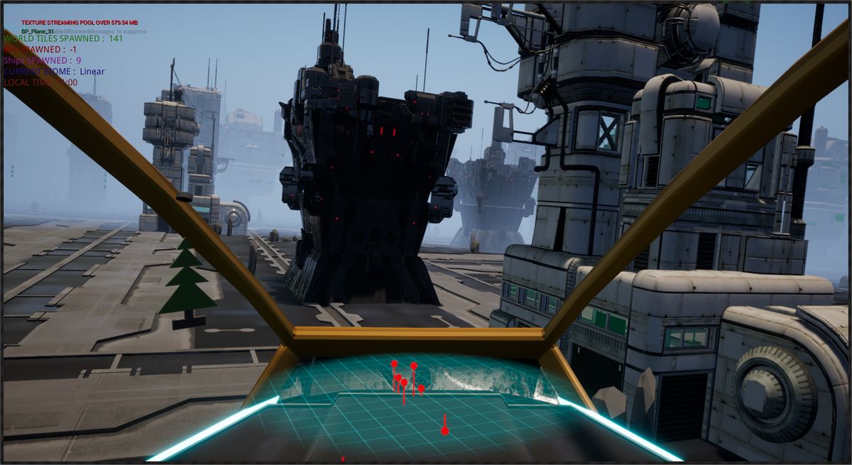 Thunder_Owl's tweet photo. #screenshotsaturday , #screenshotsunday , #UE4 , #CockpitGames , #NewTerminalVelocity - 
Spawning some new buildings into my "ThunderGame" UE4 Sci-Fi aerial combat project. https://t.co/ZS0An4jHmD