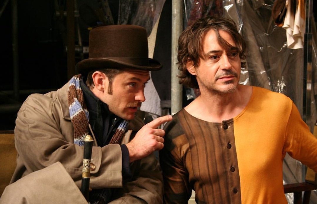 myeditspace's tweet photo. I can't wait to see these two together again ❤
#Sherlock #Sherlock3
#RobertDowneyJr #JudeLaw @RobertDowneyJr https://t.co/0vE2d5Urft