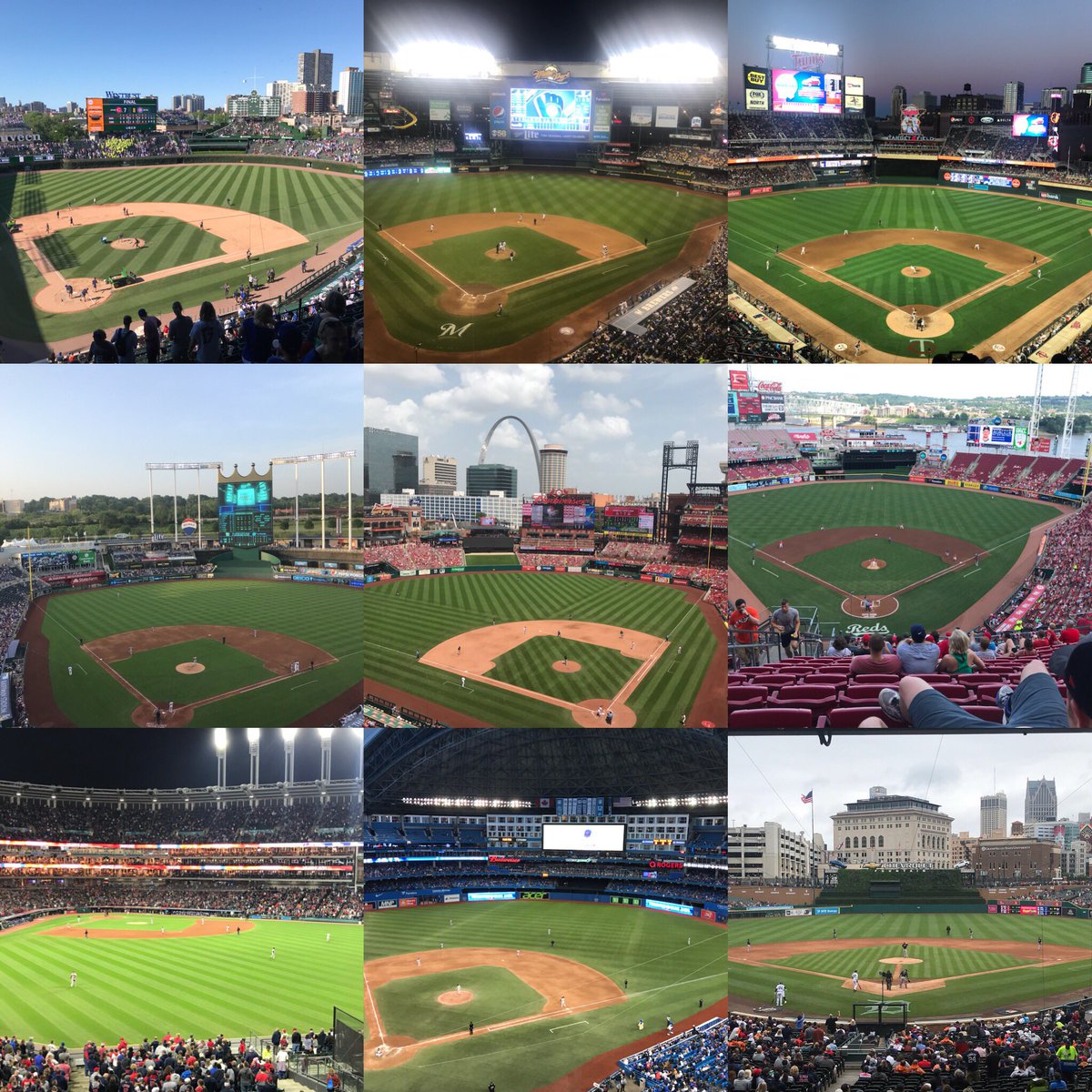 elewis93's tweet photo. 25 games in 9 different ballparks this year. #willtravelforbaseball https://t.co/0N2AbEQt1r