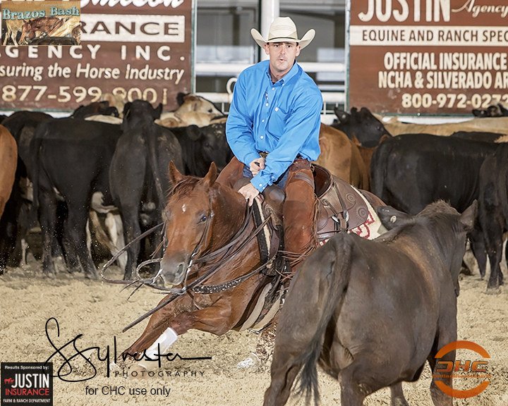 PHorseCentral's tweet photo. The 2nd Go of the Open 5/6YO at the #BrazosBash18 just wrapped up and it was Brett McGlothlin Cutting Horses who wound up at the top of the leaderboard with a combined 443.3 (223.5/220) aboard their great mare Somethingtobelivein. It took a 435.5 to advance to the Finals. https://t.co/1icKhXGCkz