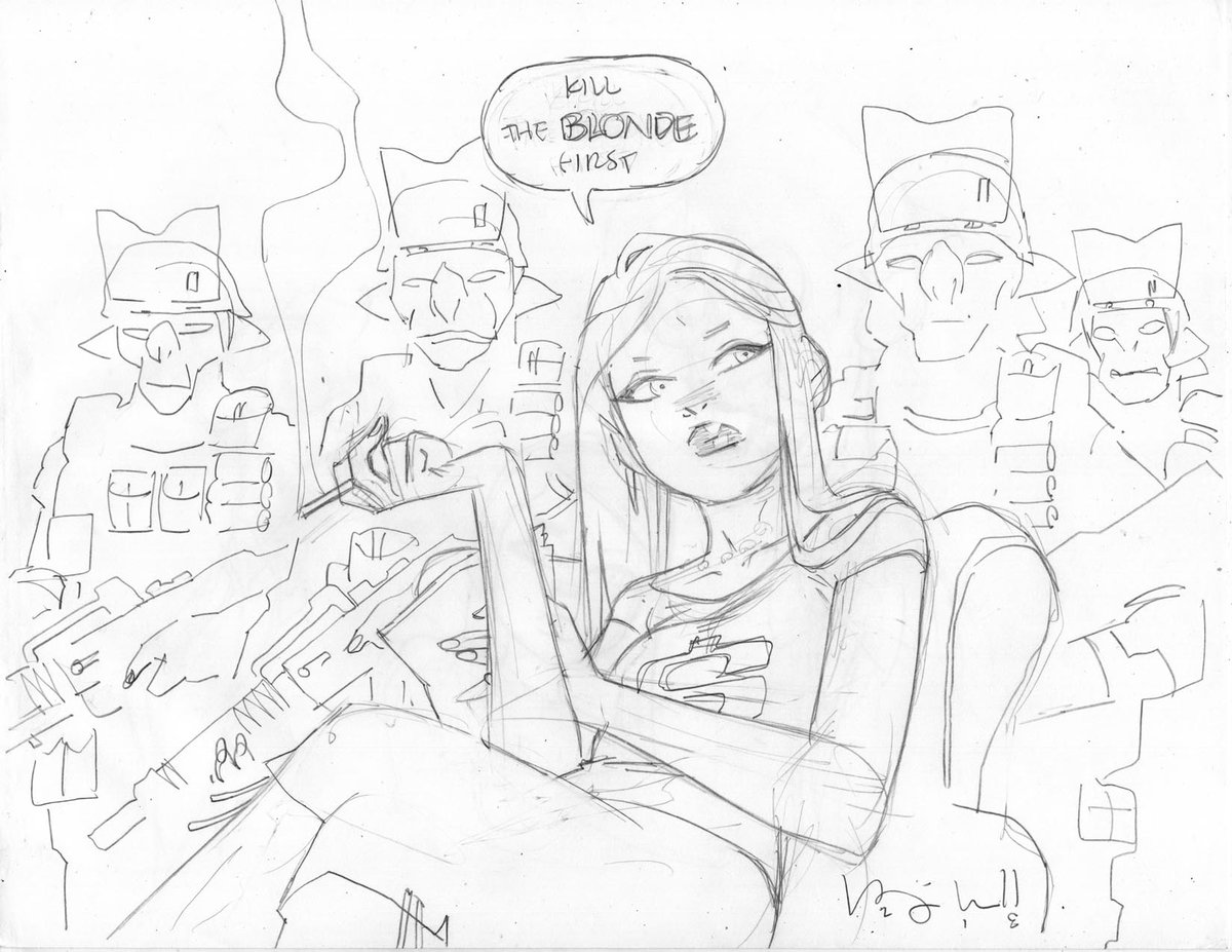 bencaldwellart's tweet photo. Bonus #dailydoodle, another old one finished up... for some reason i thought it'd be funny if #archicomics's #veronicalodge was some sort of crime lord (a large % of my doodles are based on what i thought would be "funny"). $40 etc https://t.co/qDh6El7O8M