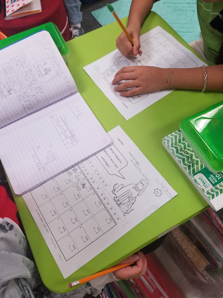 love2vaca's tweet photo. I love to see students use journals, math notes, and photo math (Ipads) to check work. #hregamechanger https://t.co/ob7w6UBNP6