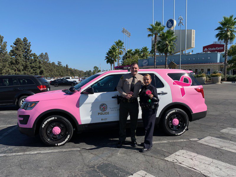 MalibuSAR's tweet image. Are you gonna be at the @Dodgers game tonight?  Do you want to help fight #BreastCancer ?  Then you better come see us at the left field - field level. We are here now. Come get your #pinkpatch #Dodgers #MLB #FightingCancerTogether