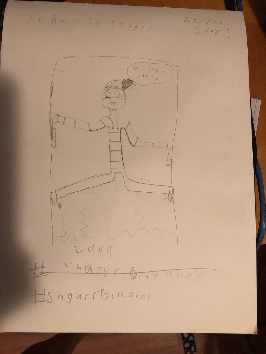 ____dingo's tweet image. Lol So my little brother doesn’t have a Twitter and has been bugging me to post his drawing for him 🤷🏽‍♀️ #shgurrGiveaway @shgurrOWO