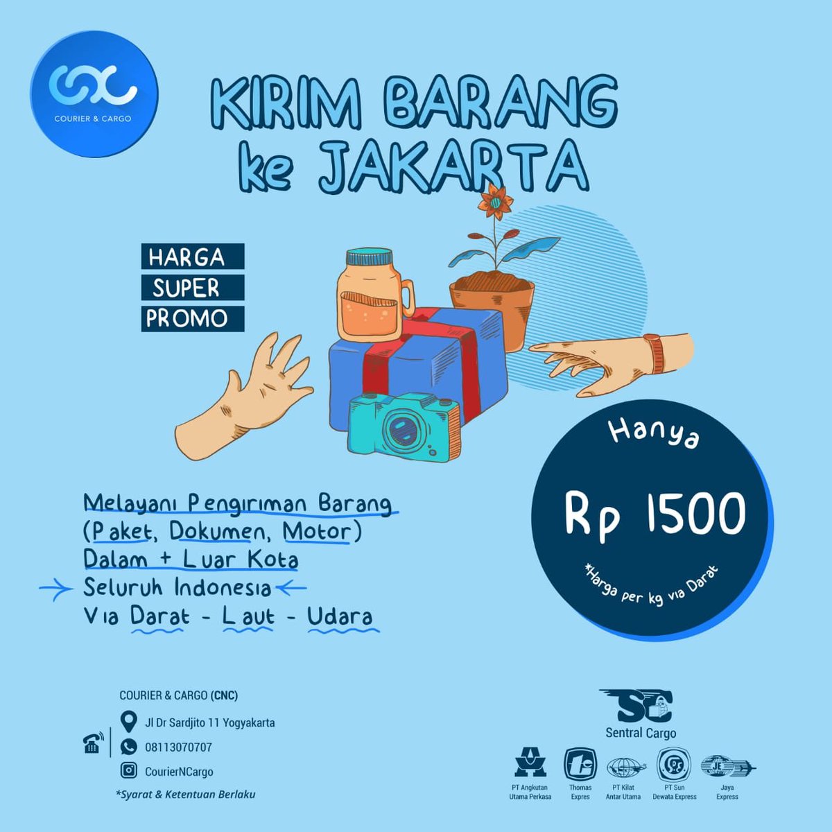  Ekspedisi  Jakarta Jogja Jasa Cargo Barang