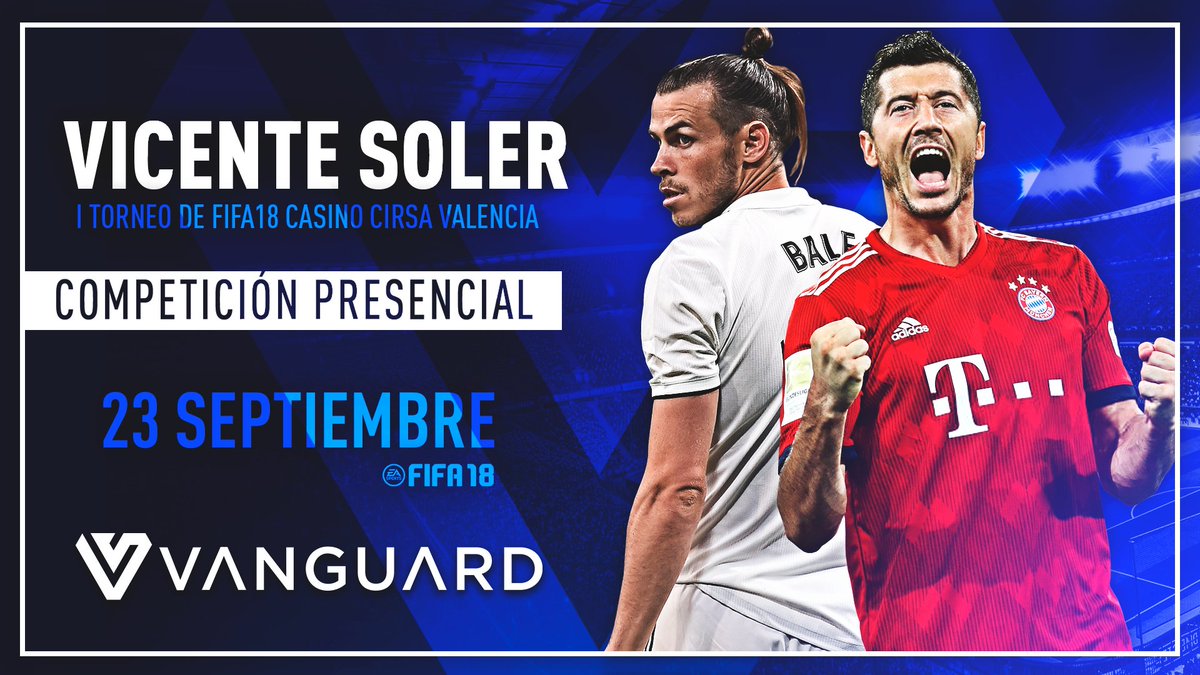 Vanguard_eClub's tweet photo. 🎮Tenemos a @Vicente_Soler99 en la competición presencial de #FIFA en el Casino Cirsa Valencia @casinovalencia.

¡A por la victoria!

👊 #GOVANGUARD! https://t.co/yRHx0QW2l6