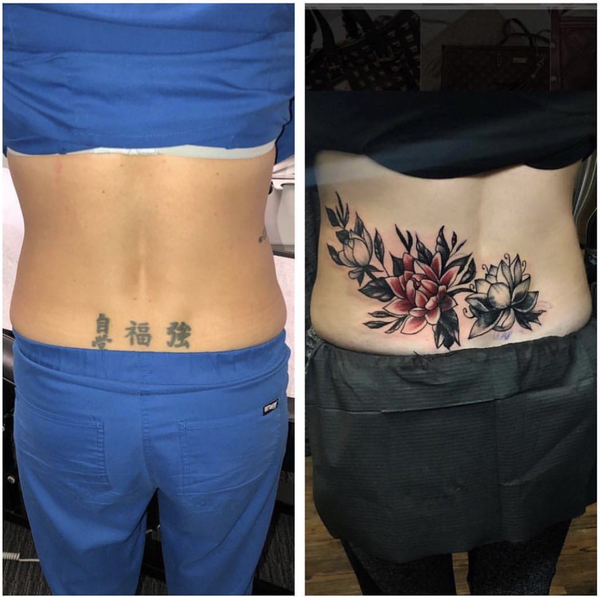 From horrible to tramp stamp Tattoo cover up  rtrashy