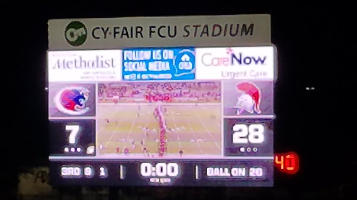 CFISDCyLakes's tweet photo. And just like that...we beat Cy Springs.  Congratulations! https://t.co/8rxWR6nyWM