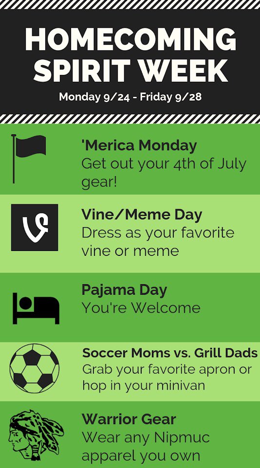 Don’t forget, this week is Spirit Week!