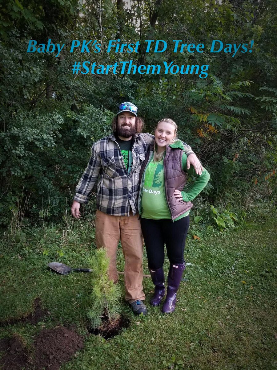 Our 5-6th time, someone else’s first! #TDTreeDays #StartThemYoung