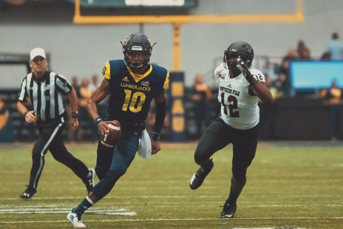 NAU's tweet photo. We came, we won 🏈💪
NAU 31, Southern Utah 23.
#NAUStrong https://t.co/F9Nxdltken