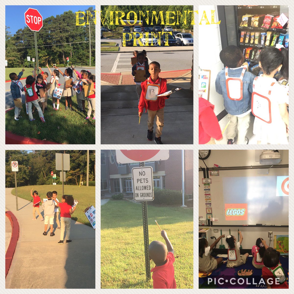 MrsLRPope's tweet photo. Check out our environmental print special agents as they go on an environmental print hunt around the school! @isesESOL @IsonKinder @IsonSpringsES #ESOLReading #ESOLWriting #ESOLListening #ESOLSpeaking https://t.co/RymVq2pYVc