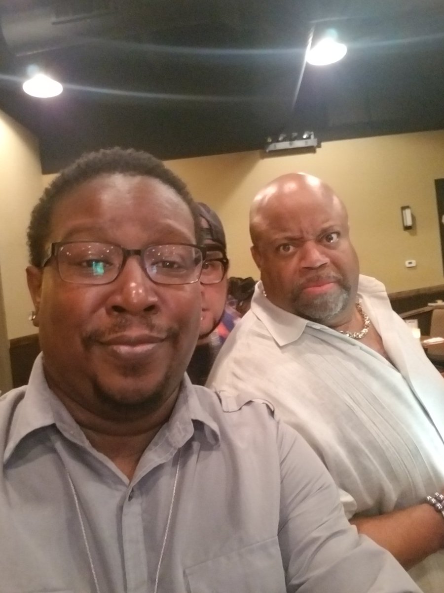 Rob_Comedy's tweet image. Me and Mark Christopher Lawrence ctfu after the show #ComedyLegends