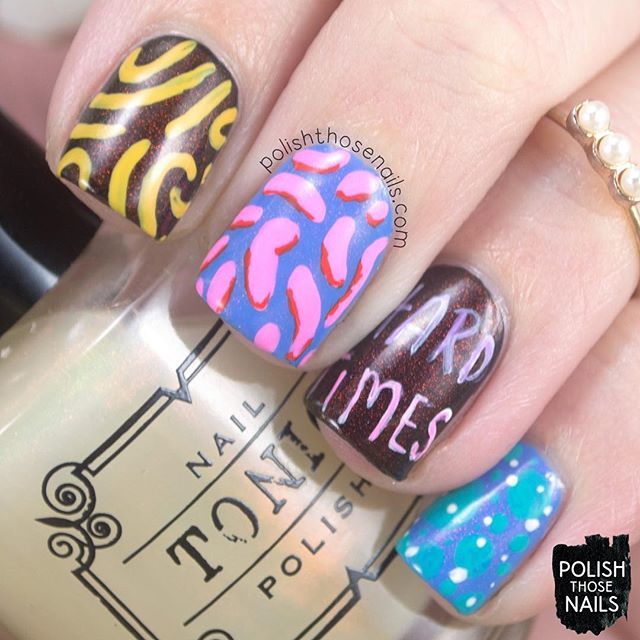 PolishThoseNail's tweet photo. Ello! Whose ready for some music inspired nails?! Today for the #31dc2018, I did this nail art inspired by the music video for @paramore’s Hard Times! It’s one of my favorite songs at the moment, so it only seemed fitting 💕
•
Supplies Used:
@sally_ha… https://t.co/IoWmKr1wu7 https://t.co/EuTEfQiJDR