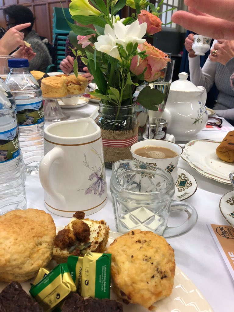 HopeCSutton's tweet image. Enjoying a delicious afternoon tea provided by @LuminaryBakery as we heard about how God’s love and compassion motivates Luminary Bakery and Tamar Westminster in caring for and working alongside vulnerable women.