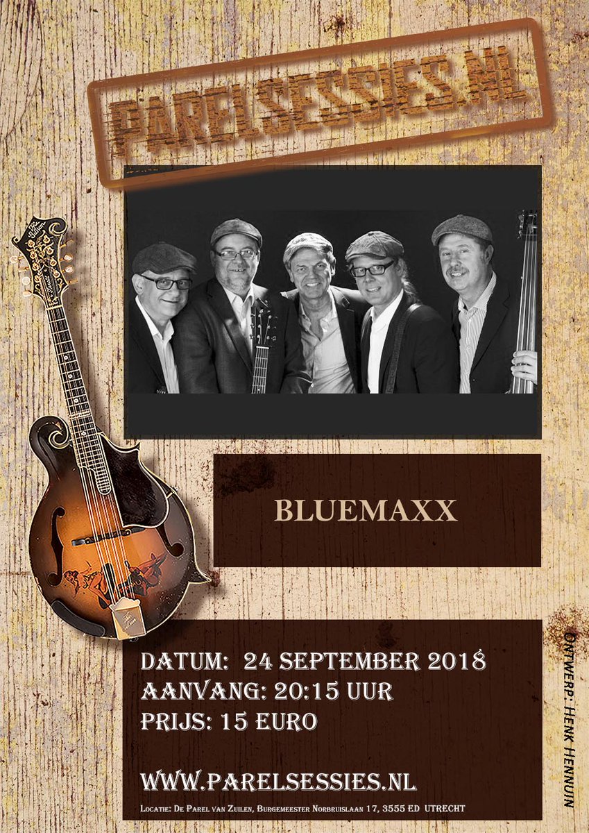 BLUEMAXX uit Belgie maakt parelsessies.nl De Parel van Zuilen Utrecht a.s. maandagavond onveilig ! 
Tickets: parelsessies.nl