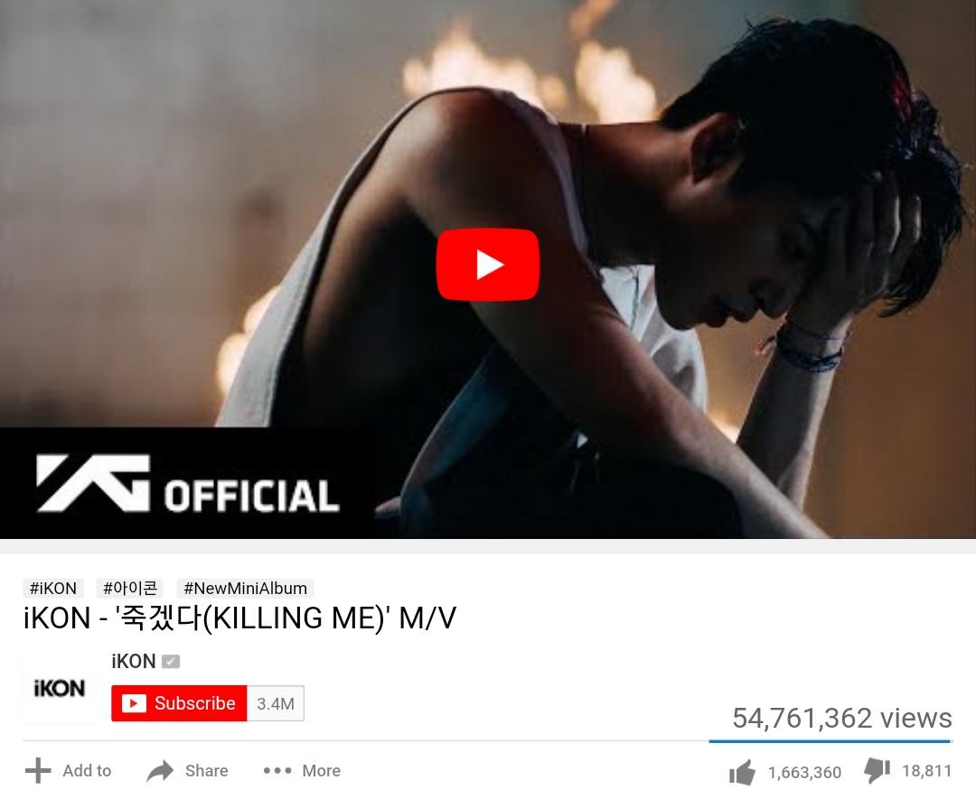 KONVIEW's tweet photo. [#KONVIEW NOTICE] Time check: 5pm KST. Mass streaming for #KillingMe MV has started! Less than 240k views before #iKON_KillingMe55M! Boom stream now, iKONIC! @YG_iKONIC #iKON #아이콘 #iKONisKILLINGME #ContinueKillingMe #iKON_CONTINUE

#iKON_KillingMe60M: https://t.co/WQWhE8ueV1 https://t.co/0YrZOfX4oU