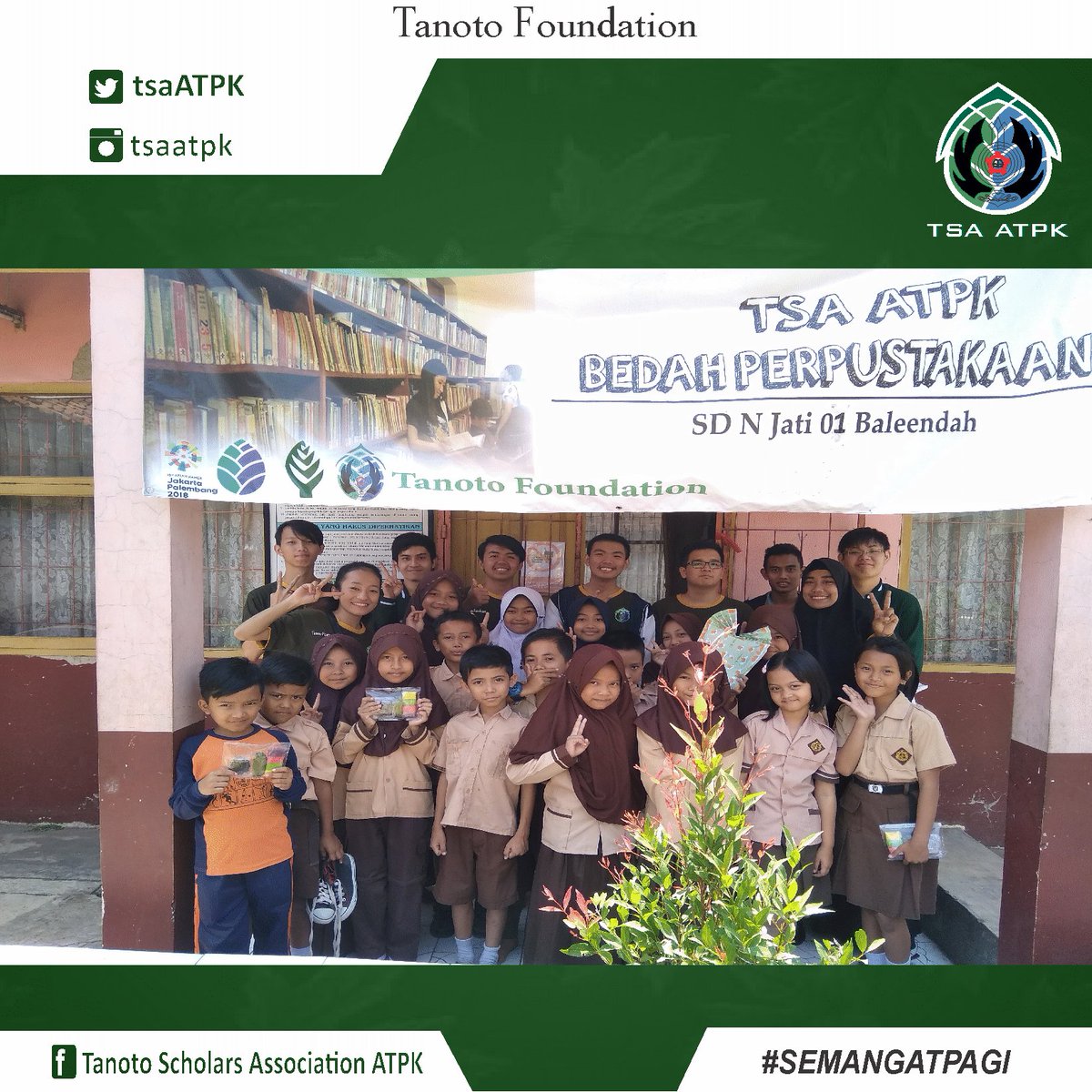 Mau tau info mengenai "Bedah Perpustakaan TSA ATPK"? Yuk cek di instagram.com/p/BoDdQpAB4n5/

Bersama <a href="/tanotoeducation/">Tanoto Foundation</a>