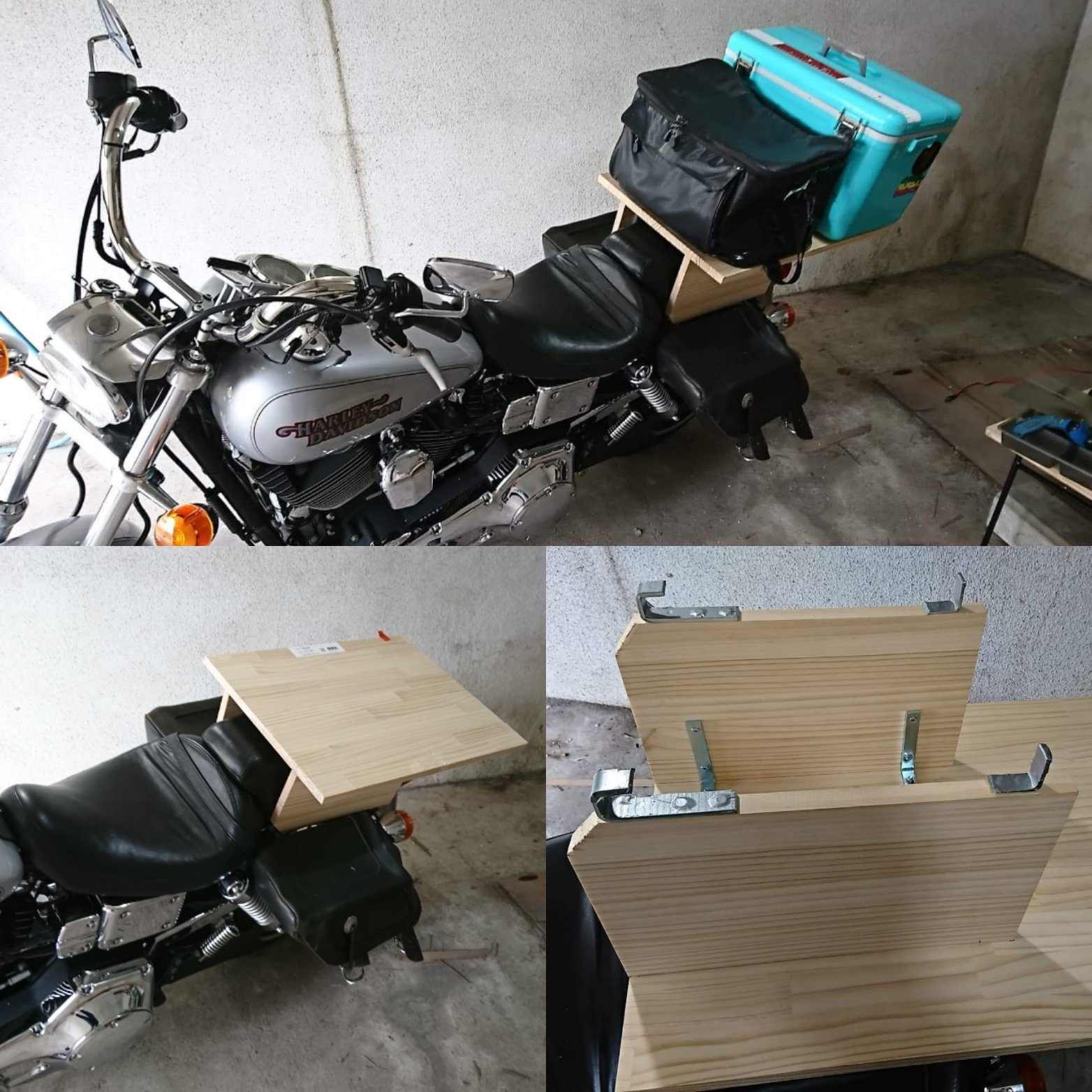 ハーレー自作ミーティングデタッチャブルキャリア