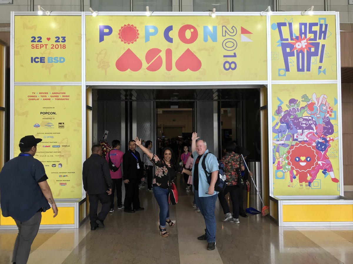 GalacticProds's tweet photo. Day 2 of @PopconAsia !!! It’s your last chance to meet @karanashley &amp; @DavidJFielding this weekend Jakarta! Come out and say hello! #PopConAsia #Jakarta #Indonesia #PowerRangers #KaranAshley #YellowRanger #DavidFielding #Zordon #ItsMorphinTime #GalacticProductions #TeamGalactic https://t.co/LfC67ASzTm
