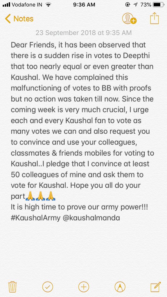 smartsri's tweet photo. Request you all to make note of this. Please Share &amp; retweet!! Cheers to all Kaushal fans🙏🙏 Let’s show the world some more power...👍👍@kaushalmanda @kaushalarmy_ @KaushalArmy12 @battu_gopi @kaushalarmy1 @usakaushalarmy @kaushalarmy @TGembali https://t.co/at77laxFVC