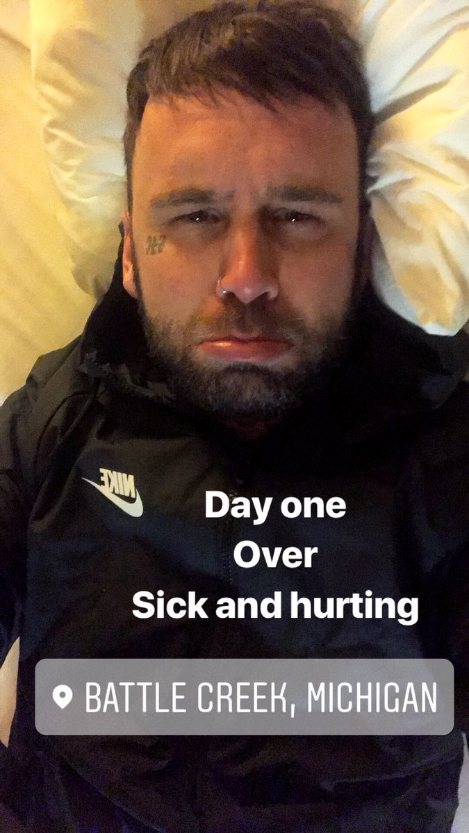 Day over! Hurting + sick 🤕 Toronto to Las Vegas on 🚲