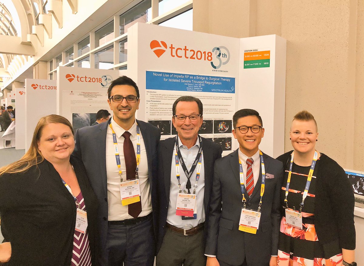 Spectrum health well represented @TCTConference with multiple posters, challenging cases and research presentations @SHMeijerHeart @SpectrumHealth @wohnsmd @RyanMadderMD