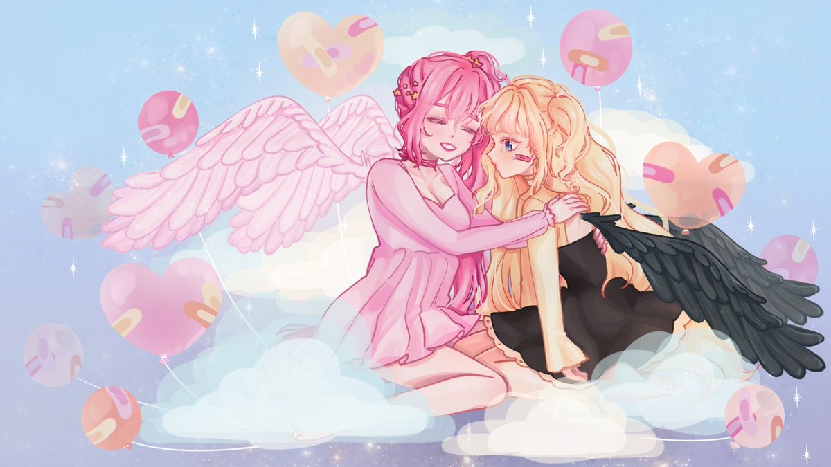 하늘나라 반창고 커비곡 일러스트💕