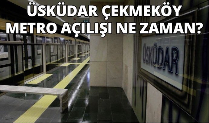 YETER.. 
ÇEKMEKÖY METRO’sunu Açın!.