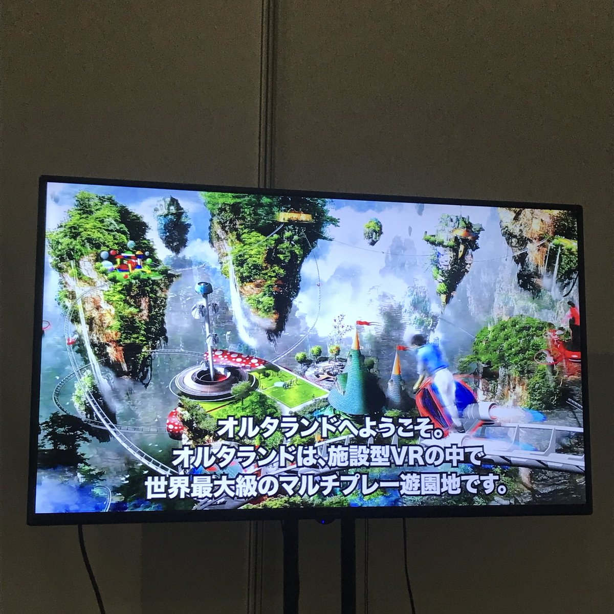 todayuya's tweet image. VR遊園地ALTLAND体験したんですが、ハードとの組合せ（揺れとか風とか）でジェットコースターがマジでジェットコースターですごかった。 #HASHILUS #TGS2018
