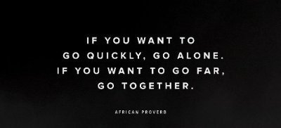 SunilMalhotra's tweet image. &quot;If you want to go quickly, go alone. If you want to go far, go together.&quot; ~African Proverb #DesignDisruptors film by @invision