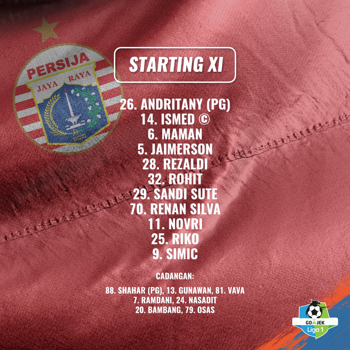 Persib XI vs Persija XI