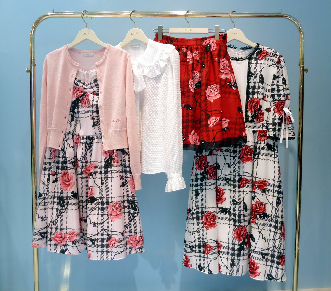 ってしまい】 MILK - MILK ラヴィアンローズドレス dressの通販 by