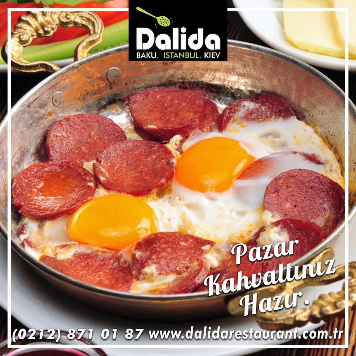 dalidaistanbul's tweet photo. Pazar kahvaltısında #nefis bir sucuklu yumurtaya kim hayır diyebilir? Pazar kahvaltınız hazır.#dalidarestaurant #iyipazarlar #istanbul #beylikdüzü #kahvaltı #beylikdüzükahvaltı https://t.co/gwj7yjJxcD https://t.co/HwaRVtGTUl