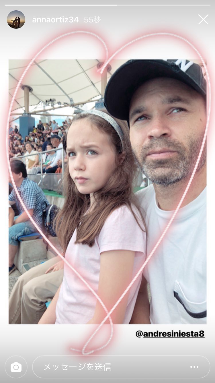 べれりん イニエスタ奥さんのストーリー この感じだと欠場か