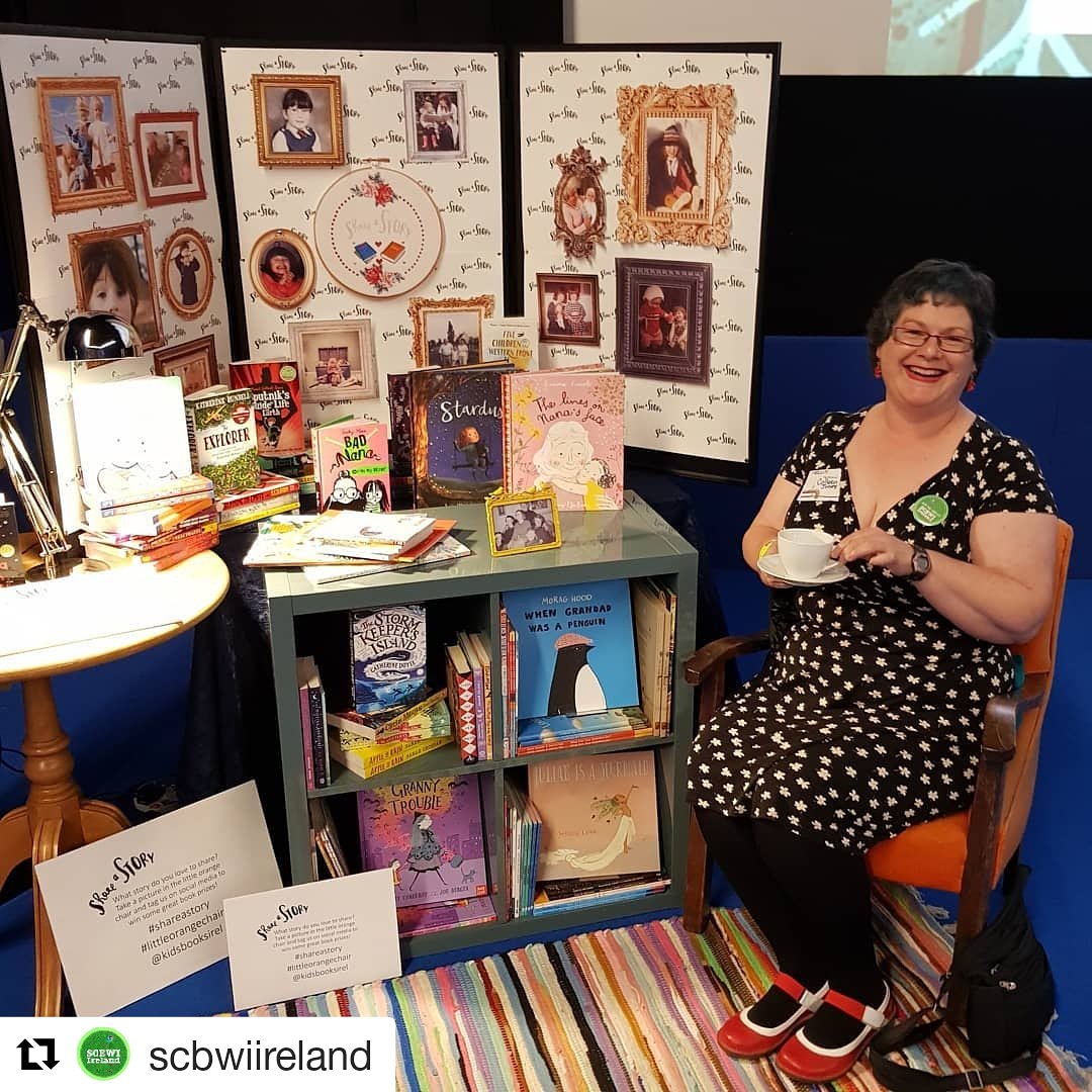 SCBWIIreland's tweet image. I'm in the #littleorangechair at the CBI conference!! Cuppan tae?  #createastory @kidsbooksirel