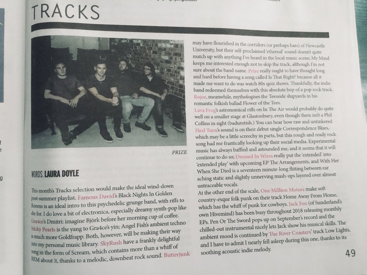 RiverCoasters's tweet photo. Thanks Laura Doyle and @narc_magazine for reviewing our track Low Lights!
#RiverCoasters https://t.co/fJzSjPDXhD