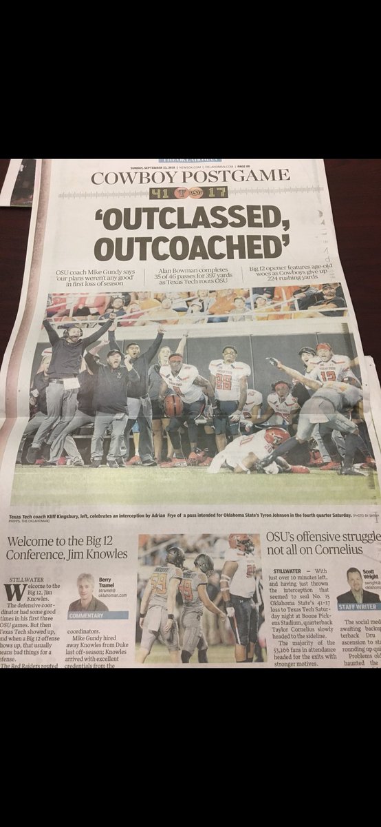 BJSymons's tweet photo. Let’s check in on the local papers in Stillwater this morning... https://t.co/qVuyBFJ5is