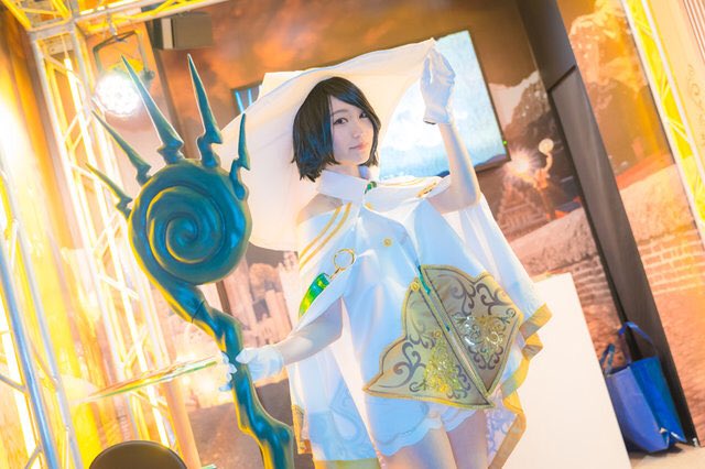 東京ゲームショウ2018🎮ありがとうございました✨白魔女ちゃんになれて嬉しかった💕#スピードウィッチバトル #東京ゲームショウ #TGS #TGS2018 #コスプレ #コンパニオン