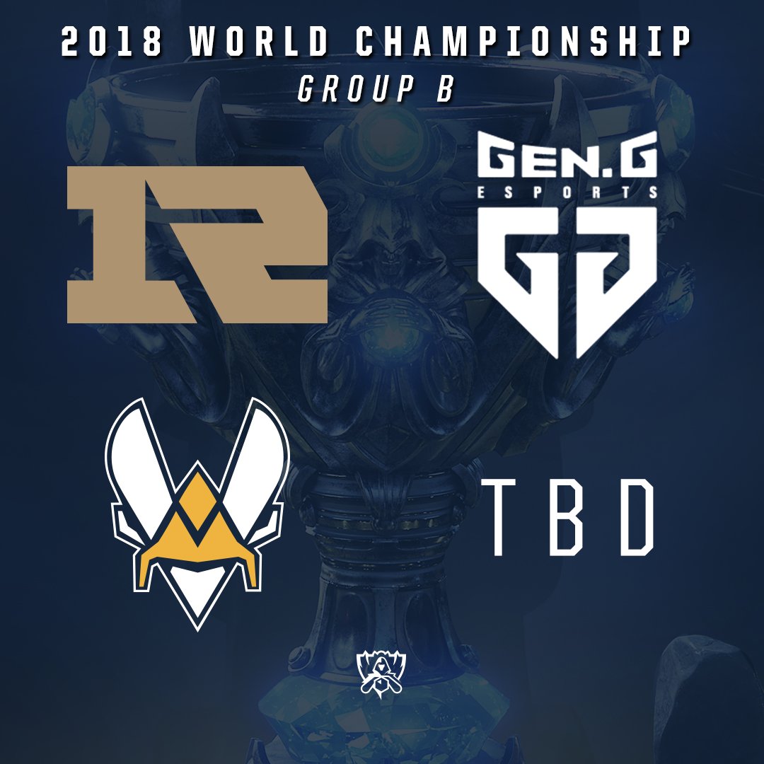 lolesports's tweet photo. The 2018 World Championship Group Draw #Worlds2018 https://t.co/mWqXTuUKeK