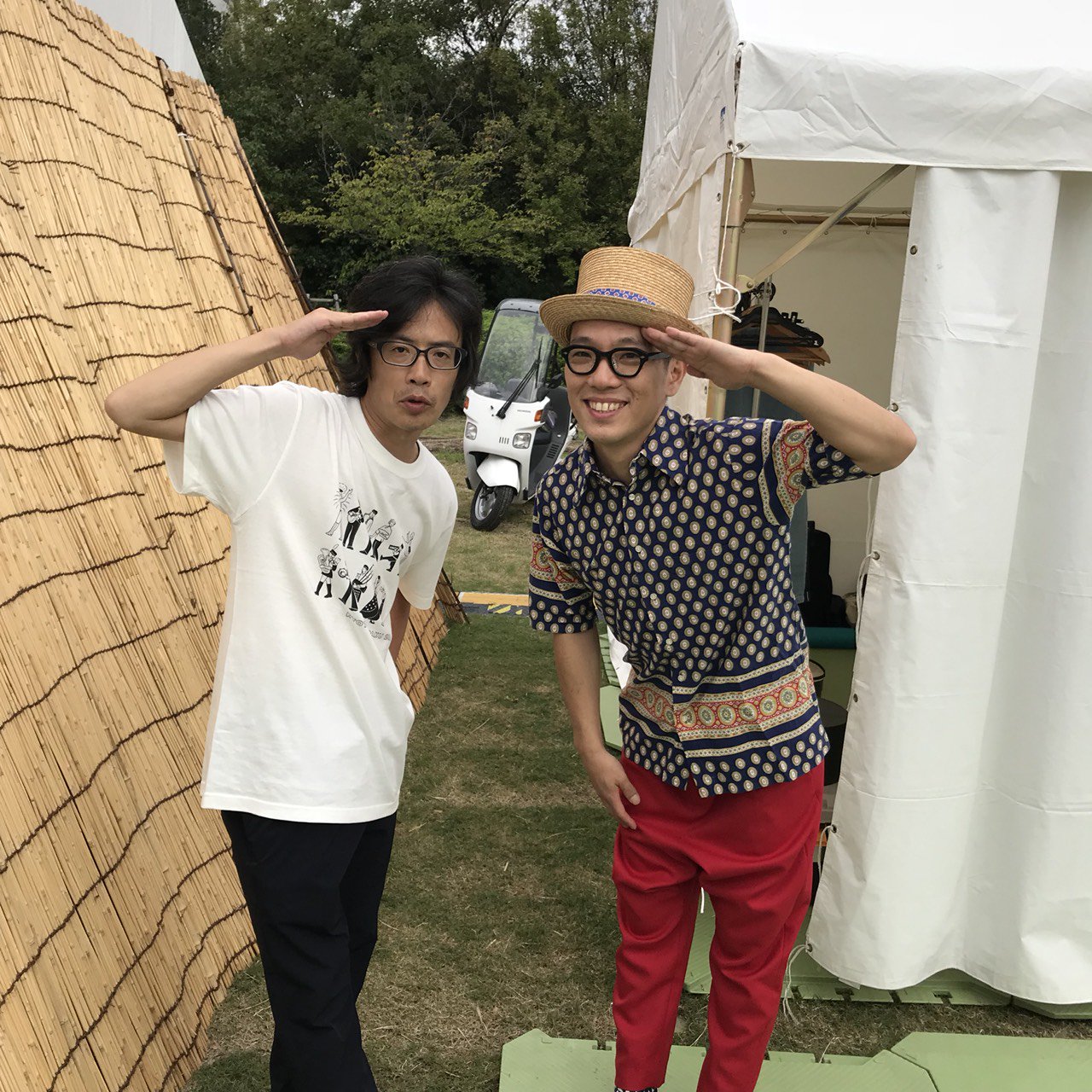 Twitter 上的 Laughin ハナレグミ 本日は くるり主催の京都音楽博覧会に弾き語りで出演しました 清々しい青空の下 くるりの 男の子と 女の子 をカバー サヨナラcolor や 明日天気になれ などを熱唱致しました そしていよいよ来月からハナレフジtourが