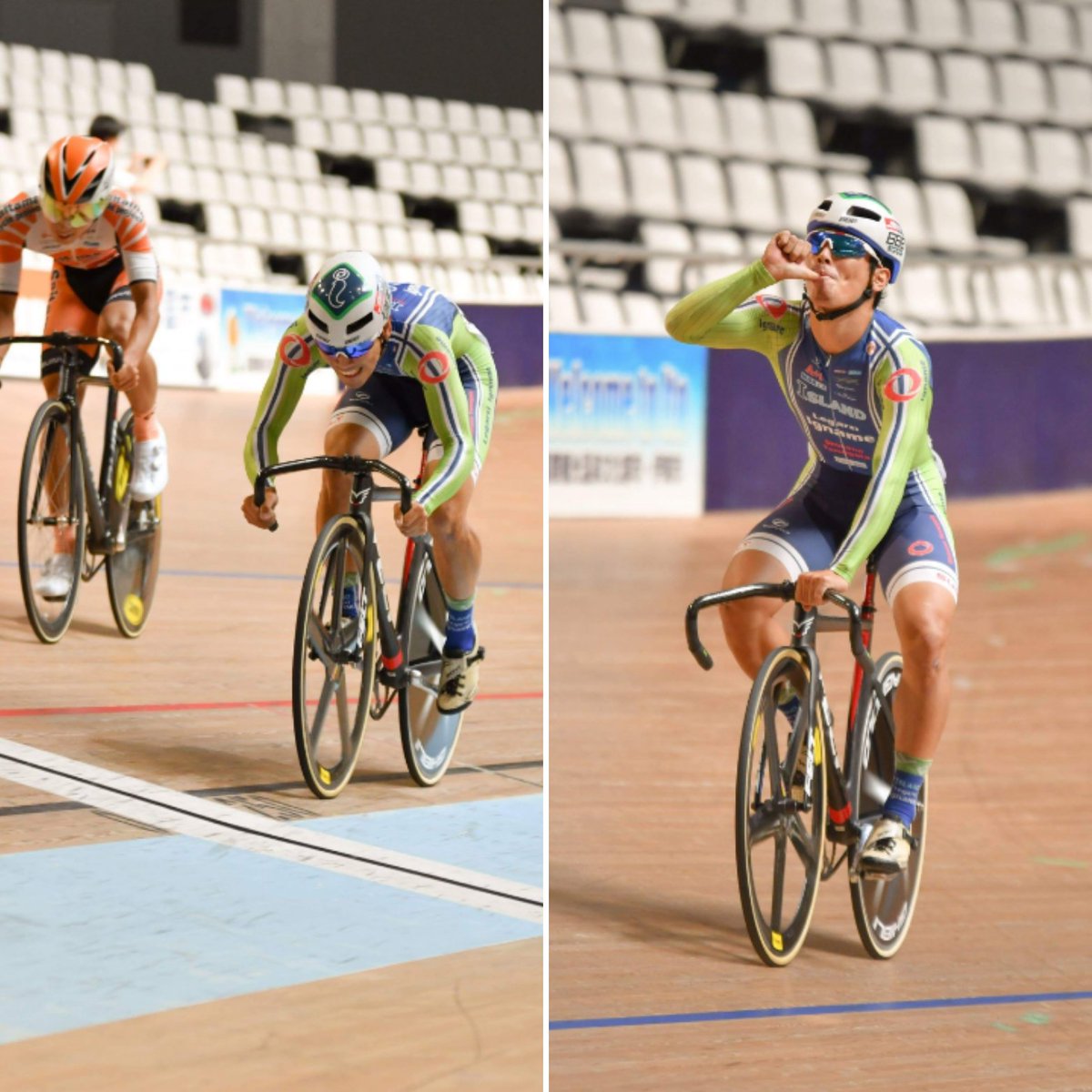 ryno_nakamura's tweet photo. 全日本実業団トラック、スクラッチで優勝しました‼🚲おしゃぶりポーズは先取りで👶
PHOTO BY Itaru Mitsui
#FELT #vittoria #BBB #SALICE #ASTUTE #SUNVOLT #OUTWET #RxL #SportsEPA #athletune https://t.co/csGYjTwF0G