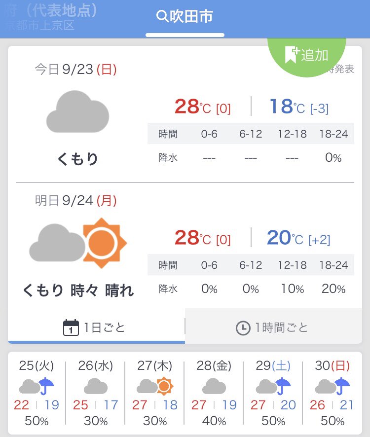 nof 大阪府吹田市の29日の天気予報が 曇り時々雨 にかわった でもここから再び晴れになって 当日は雨が降らないのが例年のパターン ウルフルズ ヤッサ ヤッサ18 nof 大阪府吹田市の29日の天気予報が 曇り時々雨 にかわった でもここから再び晴れになって 当日は雨が降らないのが例年のパターン ウルフルズ ヤッサ ヤッサ18