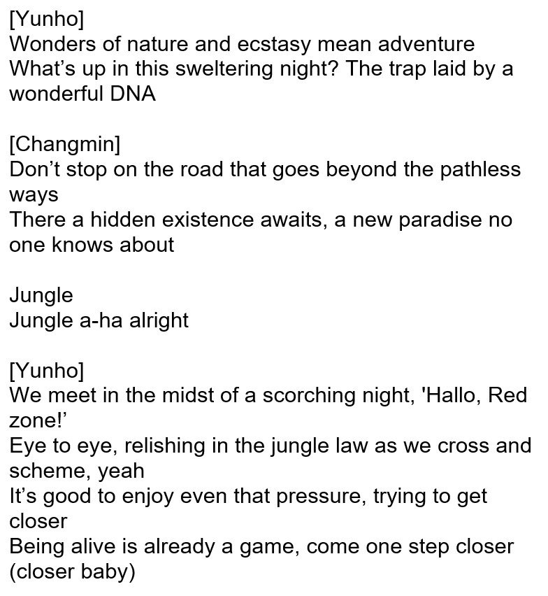 TVXQSound 🌻 #Tohoshinki_Nissan #Yoochun_2ndStory on X: [TRANS] Jungle  lyrics from #TOMORROW album #東方神起 Japanese lyrics from mojim, all mistakes  are mine, pls credit if sharing! 🐍🦁🌴🔥  / X