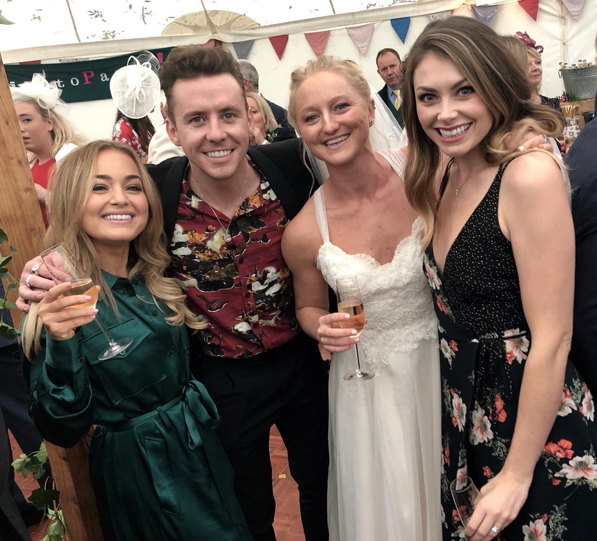 Beautiful wedding yesterday for my girl <a href="/charlielaunder/">Charlie Launder</a>. So good to see <a href="/itsDannyJones/">Danny Jones</a> <a href="/thegeorgiaedit/">Georgia Jones</a> too 🥂